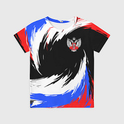 Футболка детская Федерация бокса РФ - краска, цвет: 3D-принт