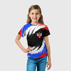 Футболка детская Федерация бокса РФ - краска, цвет: 3D-принт — фото 2