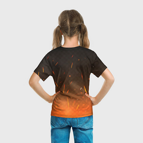 Детская футболка Саня - легенда района / 3D-принт – фото 6