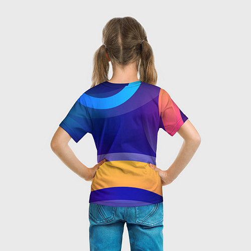 Детская футболка Саня не король - Саня круче / 3D-принт – фото 6