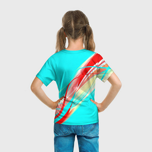 Детская футболка Arsenal stripes / 3D-принт – фото 6