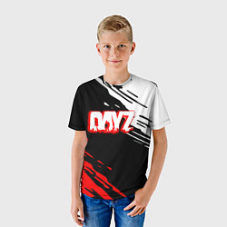 Футболка детская Dayz краски штрихи, цвет: 3D-принт — фото 2