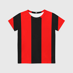Футболка детская Color red and black, цвет: 3D-принт