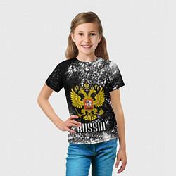 Футболка детская Герб России, цвет: 3D-принт — фото 2