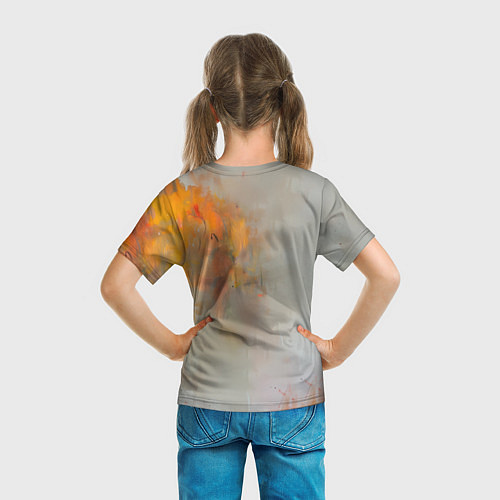 Детская футболка Цири гуашью / 3D-принт – фото 6