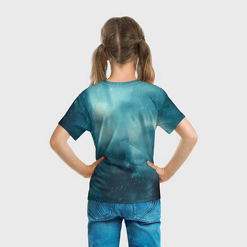 Детская футболка Цири сидит под дождем / 3D-принт – фото 6