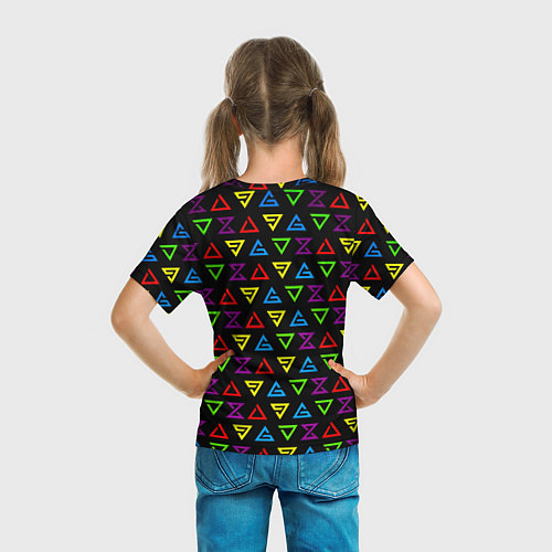 Детская футболка Liverpool pattern neon / 3D-принт – фото 6