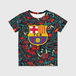 Футболка детская Barcelona japan tatoo, цвет: 3D-принт