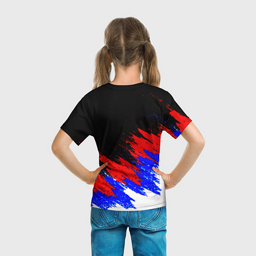 Детская футболка Арсенал краски триколор / 3D-принт – фото 6