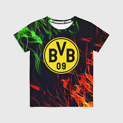 Футболка детская Borussia flame toxic, цвет: 3D-принт