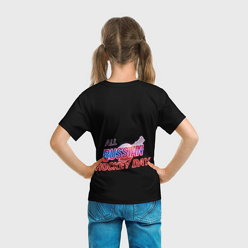 Детская футболка Всероссийский день хоккея / 3D-принт – фото 6