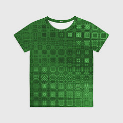 Детская футболка Текстура изумрудное мерцание