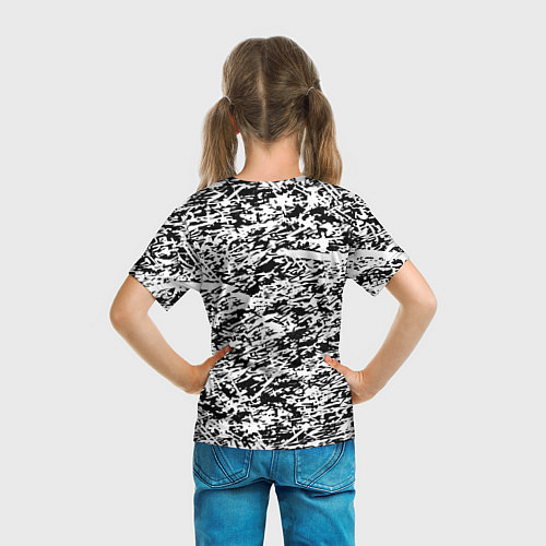 Детская футболка Челси штрихи красок / 3D-принт – фото 6