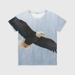 Футболка детская Зимний орёл, цвет: 3D-принт
