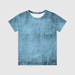 Футболка детская Текстура голубой бетон, цвет: 3D-принт