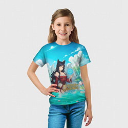 Футболка детская Ahri League of Legends, цвет: 3D-принт — фото 2