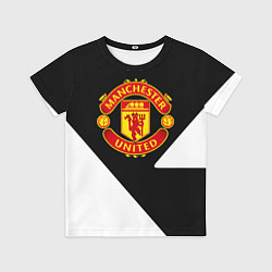 Футболка детская Манчестер Юнайтед полосы, цвет: 3D-принт