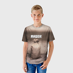 Футболка детская Мишок, цвет: 3D-принт — фото 2