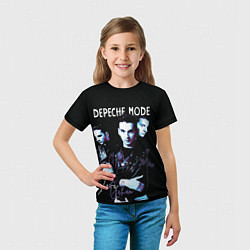 Футболка детская Dave Gahan Depeche Mode rose, цвет: 3D-принт — фото 2