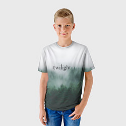 Футболка детская Twilight forest, цвет: 3D-принт — фото 2