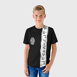 Футболка детская Ювентус символы гейм, цвет: 3D-принт — фото 2