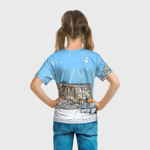 Детская футболка Новогодний день в Москве / 3D-принт – фото 6