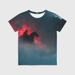 Футболка детская Всадник в тумане, цвет: 3D-принт