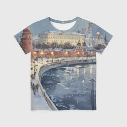 Футболка детская Новогодние праздники в Москве, цвет: 3D-принт