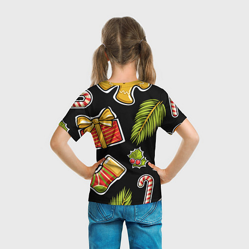 Детская футболка Рождественский вайб / 3D-принт – фото 6