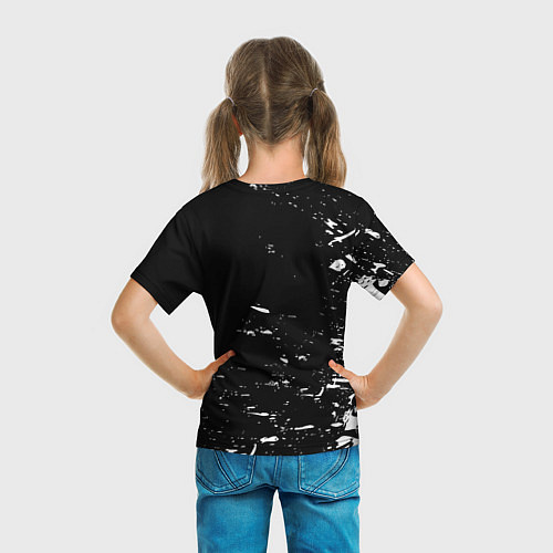 Детская футболка Лестер сити краски белые / 3D-принт – фото 6