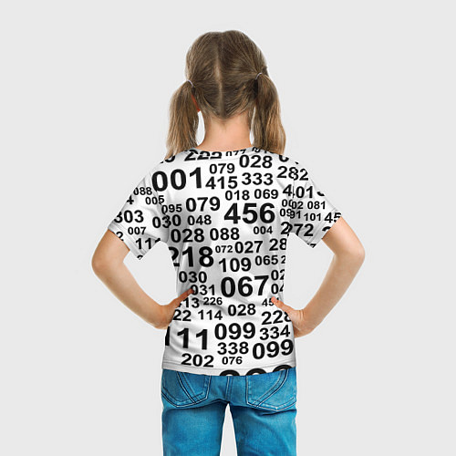 Детская футболка Лестер сити цифры символы / 3D-принт – фото 6