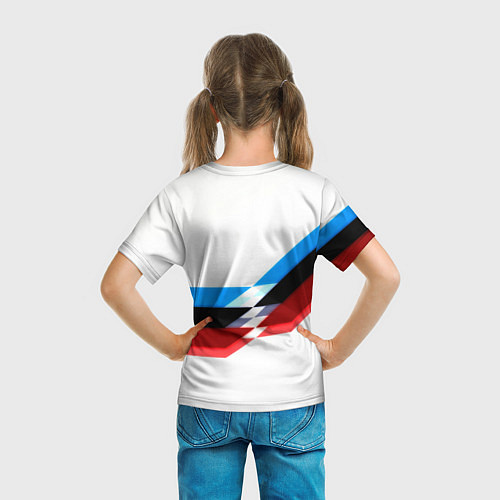 Детская футболка Бавария Мюнхен геометрия спорт / 3D-принт – фото 6