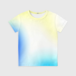 Футболка детская Color yellow blue white, цвет: 3D-принт