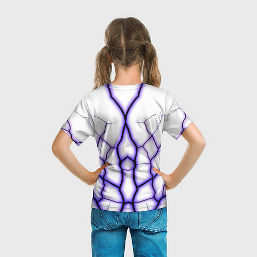 Детская футболка Color white purple / 3D-принт – фото 6