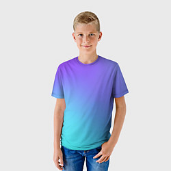 Футболка детская Color multi-colored gradient, цвет: 3D-принт — фото 2