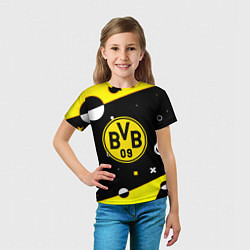 Футболка детская Borussia геометрия текстура, цвет: 3D-принт — фото 2