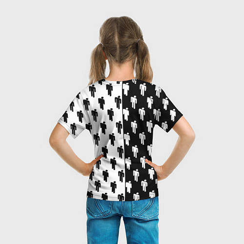 Детская футболка Borussia черно белые люди / 3D-принт – фото 6