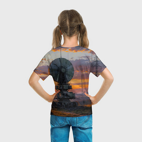 Детская футболка Радиоэфир на закате / 3D-принт – фото 6