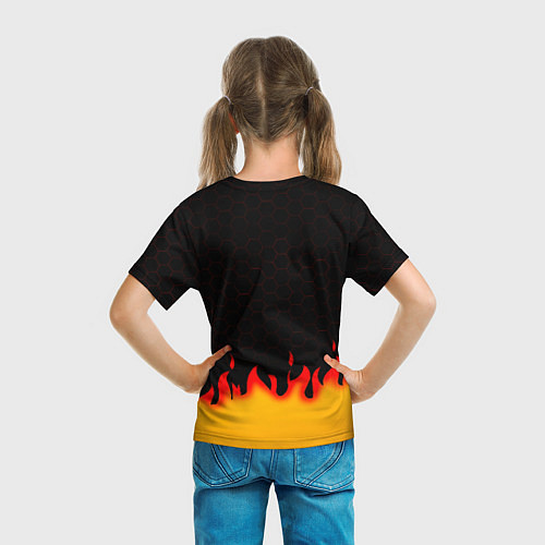 Детская футболка Liverpool огонь спорт / 3D-принт – фото 6