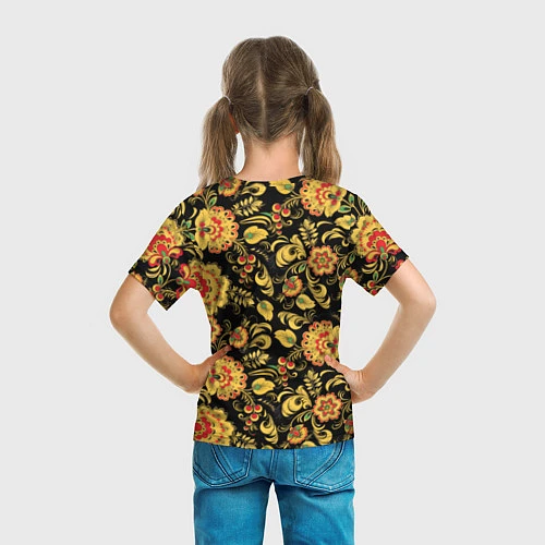Детская футболка Хохлома / 3D-принт – фото 6