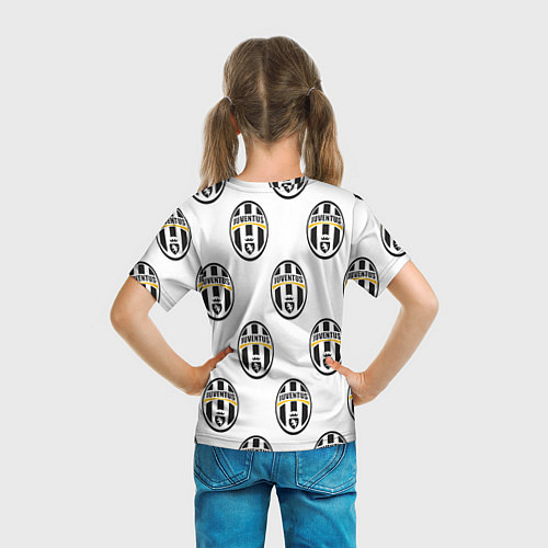 Детская футболка Juventus Pattern / 3D-принт – фото 6