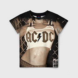 Футболка детская AC/DC Girl, цвет: 3D-принт