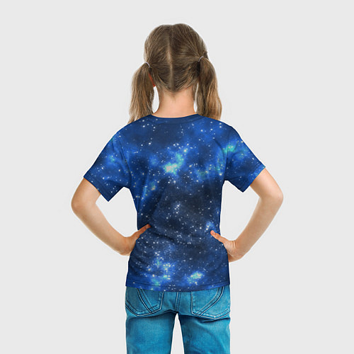 Детская футболка Космический попугай / 3D-принт – фото 6