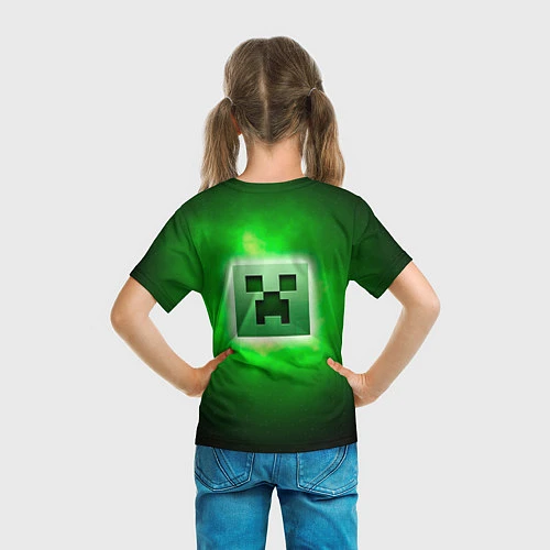 Детская футболка Creeper Face / 3D-принт – фото 6