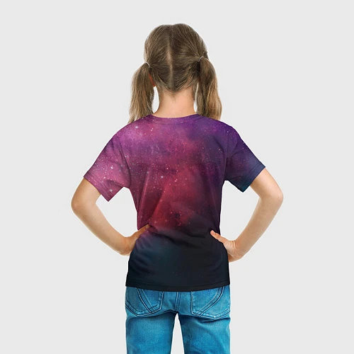 Детская футболка Космический лев / 3D-принт – фото 6