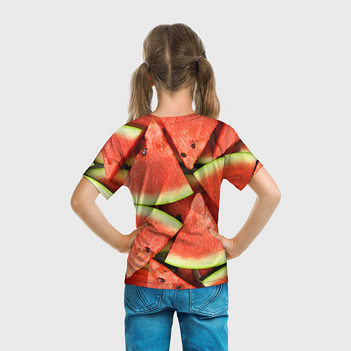 Детская футболка Дольки арбуза / 3D-принт – фото 6