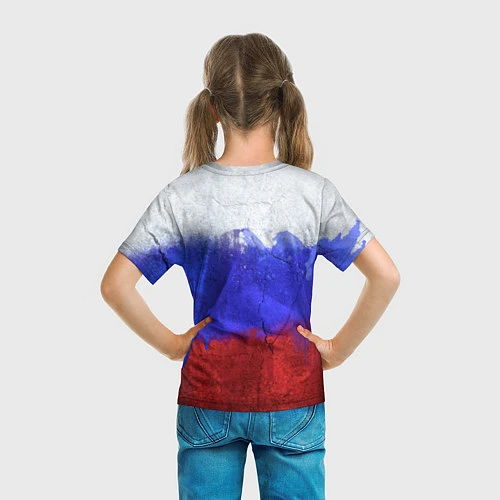 Детская футболка Русский медведь / 3D-принт – фото 6