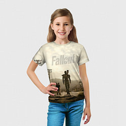 Футболка детская Fallout City, цвет: 3D-принт — фото 2