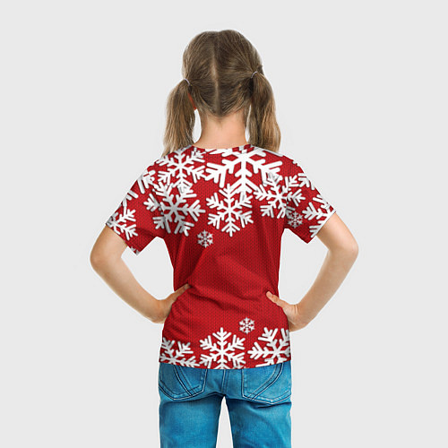 Детская футболка Снежинки / 3D-принт – фото 6