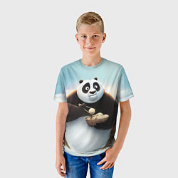 Футболка детская Кунг фу панда, цвет: 3D-принт — фото 2
